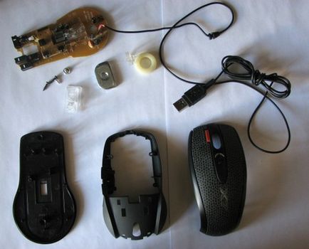 Demontarea mouse-ului a4tech x7