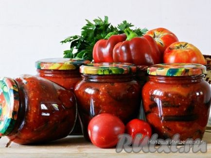 Рецепт баклажанів в томатному соусі на зиму - рецепт з фото