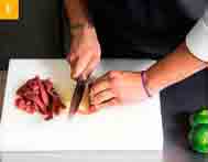 Рецепт бон філе з яловичини з мандарином, покрокові рецепти з фото