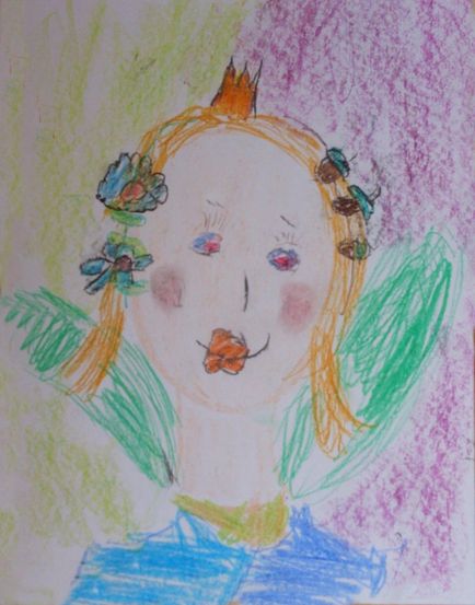 Rajzolj egy portré tavasz piros gyerekekkel óvodáskortól