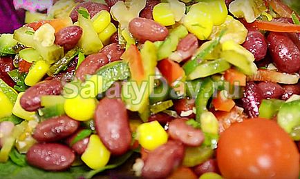 Salată cu fasole roșie - atrăgătoare în orice rețetă de dietă cu fotografii și videoclipuri