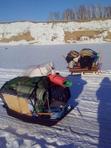 Sanie, sanie pentru pescuitul de iarnă - echipament pinguin - club de pescuit Altai