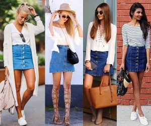 З чим носити коротку джинсову спідницю, створіть стильний образ, westsharm