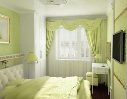 Perdele în stil Art Nouveau, exemple foto în dormitor, living și bucătărie