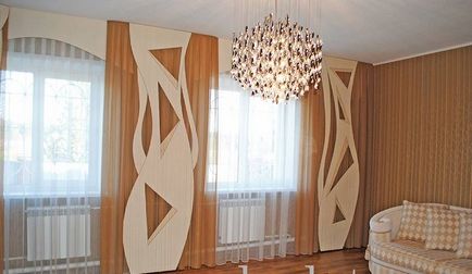 Perdele în ideile sălii Art Nouveau pentru decorare