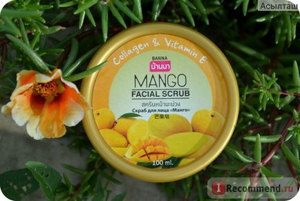 Скраб для особи banna face scrub mango тайської фірми - «ефективний скраб з манго з таїланду для