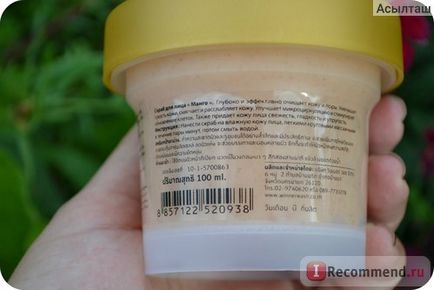 Скраб для особи banna face scrub mango тайської фірми - «ефективний скраб з манго з таїланду для