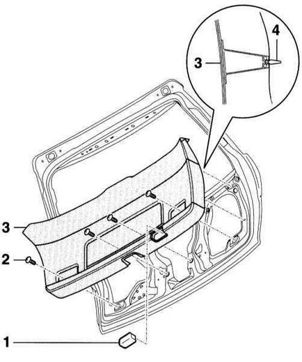 Scoaterea și instalarea ornamentelor pentru hayonul (caroserie) audi a4