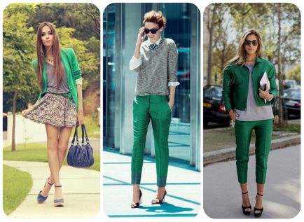 Поєднання зеленого кольору в одязі кращі варіанти!