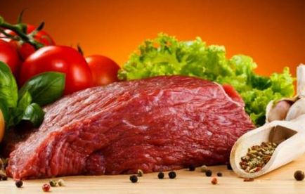 Sucul gros de carne de vită și carnea roșie