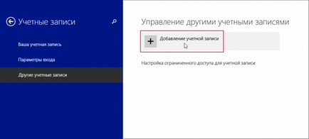 Створення нового користувача в windows 8