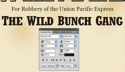 Създаване на ефекта на един стар западен стил в Photoshop