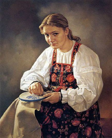 Вірші про російську народній вишивці для дітей