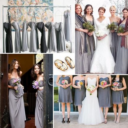 Весілля в сірому кольорі і кращі поєднання з сірим кольором