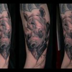 Тату носоріг значення, ескізи, фото реальних татуювань