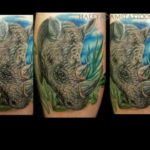 Tatuaj rinocer sensul, schițe, fotografii de tatuaje reale
