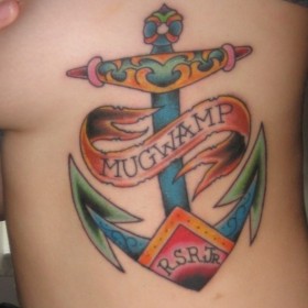 Tattoo anchoring este sensul unui simbol pentru fete și băieți