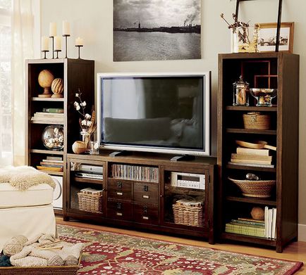 TV a nappali belső (fotó)