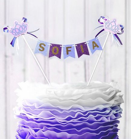 Topper pe un tort cu mâinile tale pentru o zi de naștere 1 an - cum să faci