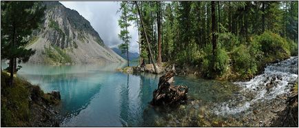 Zone turistice ale muntelui altai - cascada Korba și Lacul Teletskoye