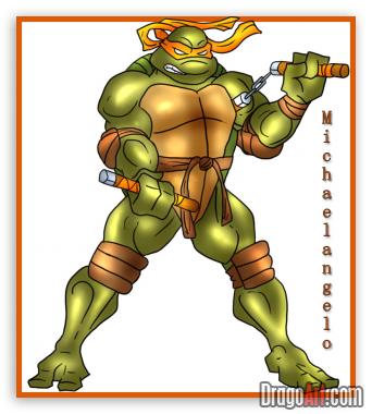 A tanulás Draw Ninja Turtles (3. oldal) • A virtuális világ a ninja teknősök