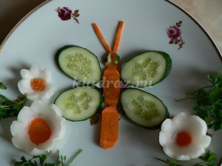 Ornamente din legume cu mâinile proprii, cu o fotografie