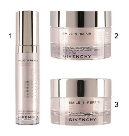 Посмішка проти мімічних зморшок лінія для обличчя smile - n repair, givenchy