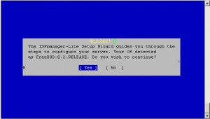 Instalați managerul isp pe server cu freebsd