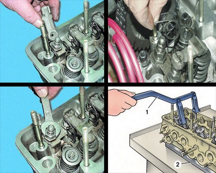 ВАЗ-2106 - отстраняване на капачки за контрол масло клапан