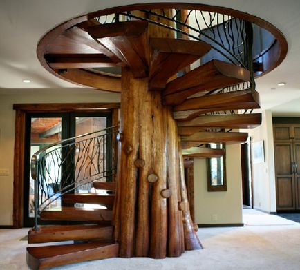 Spirală scară într-o casă privată cu mâinile tale, de proiectare și auto-asamblare, nu