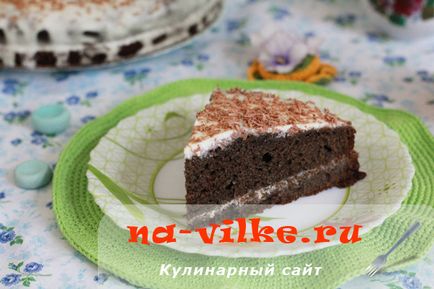 Finom házi madár-cseresznye torta tejföllel - egy recept fotó (madár cseresznye tejföl sütemény) Finom házi madár-cseresznye torta tejföllel - egy recept egy fotó