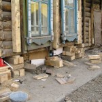 Înlocuirea fundației cu șanțuri (case din lemn, fundație coloană)