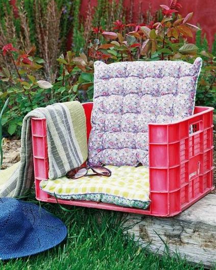 10 Példák kerti bútorok készült régi háztartási eszközök