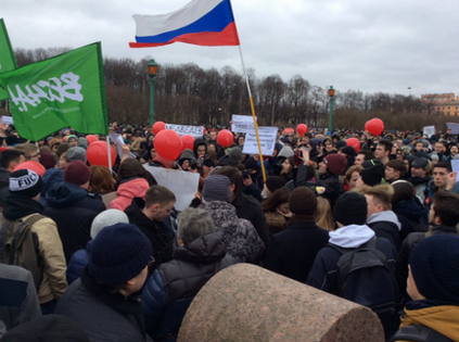 Олексій навальний - мітинги в Москві та Санкт-Петербурзі (фото, відео) в Москві і Пітері проходять
