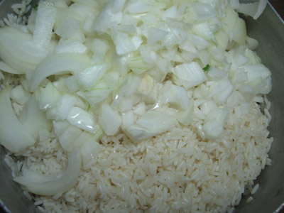 Bakhsh - pilaf verde (pilaf al evreilor Bukharieni)