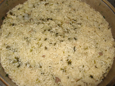 Bakhsh - pilaf verde (pilaf al evreilor Bukharieni)