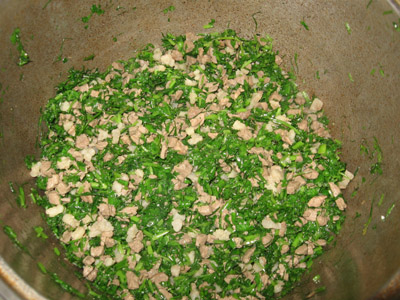 Bakhsh - pilaf verde (pilaf al evreilor Bukharieni)