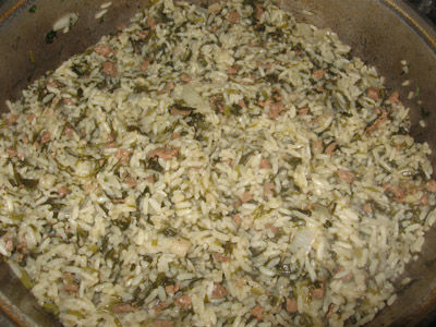 Bakhsh - pilaf verde (pilaf al evreilor Bukharieni)