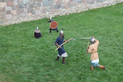 Бої в фортеці вікінги і стародавні латгали показали, як б'ються справжні чоловіки!