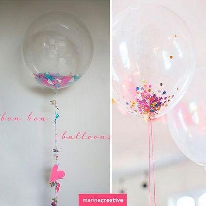 Idee decorativă pentru baloane, decor - creativ
