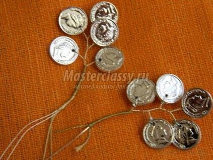 Arborele monetar din monede cu mâinile proprii