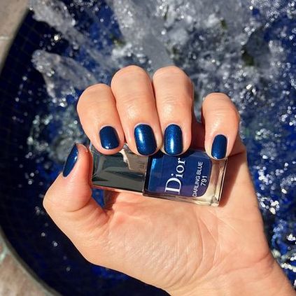 Dior darling blue 791 nail polish - blondyсandy wellness