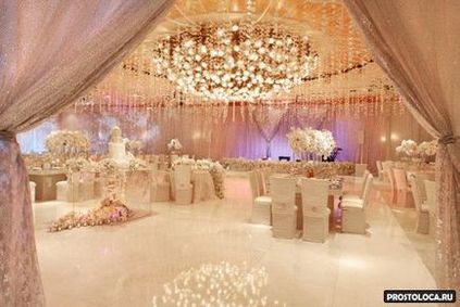Designul sălii de nunți - decorarea sălii de nunți la prețuri reduse