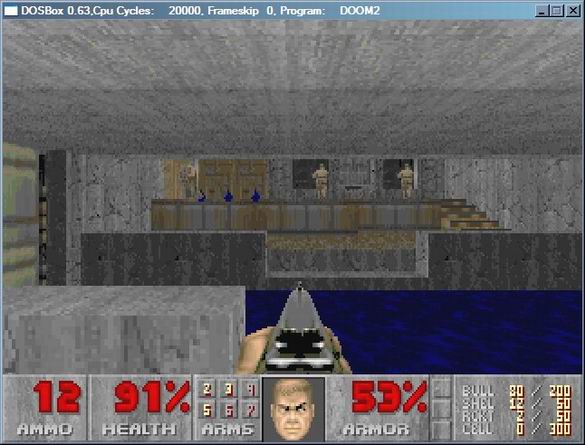 Emulatorul dosbox rulează dos-jocuri vechi sub ferestre