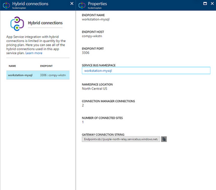 Гібридні підключення до служби додатків azure, microsoft docs