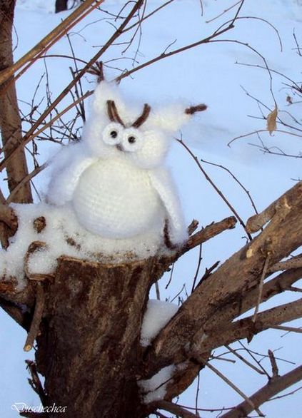 Jucărie crocantă albă owl - târg de maeștri - manual, manual