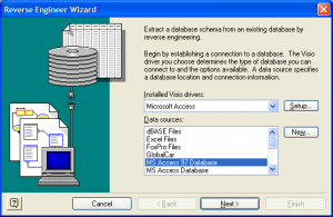 Імпорт бази ms access в ms visio, 5 рядків коду