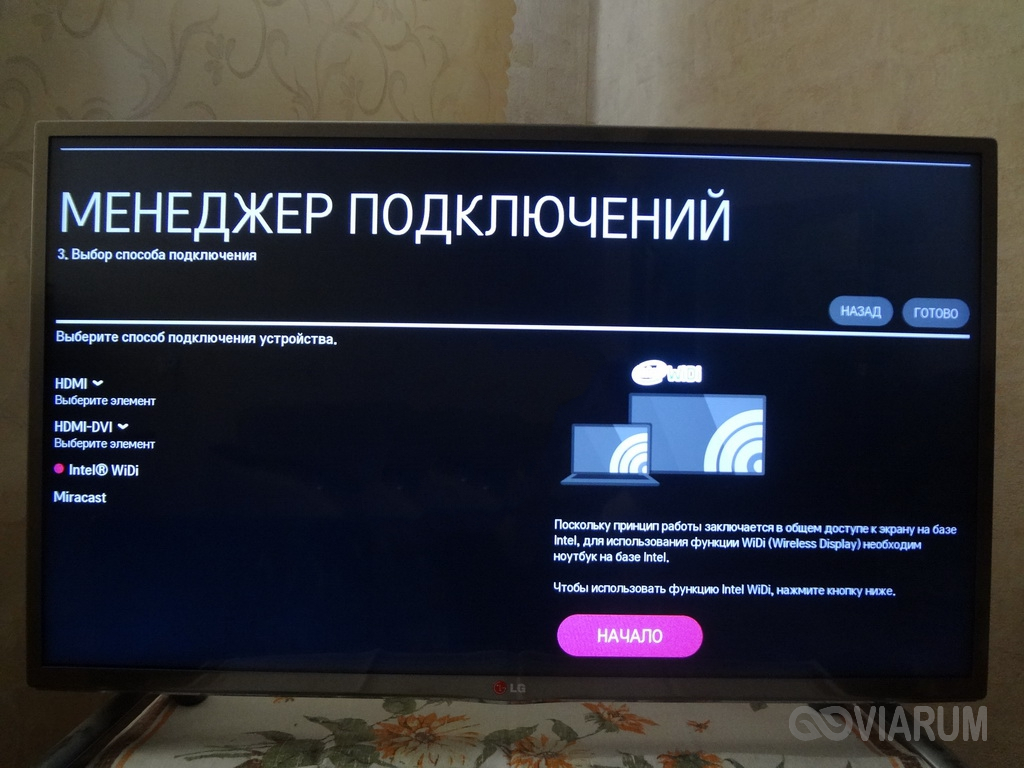 Інструкція по підключенню ноутбука до телевізора через кабель hdmi і мережу wi-fi