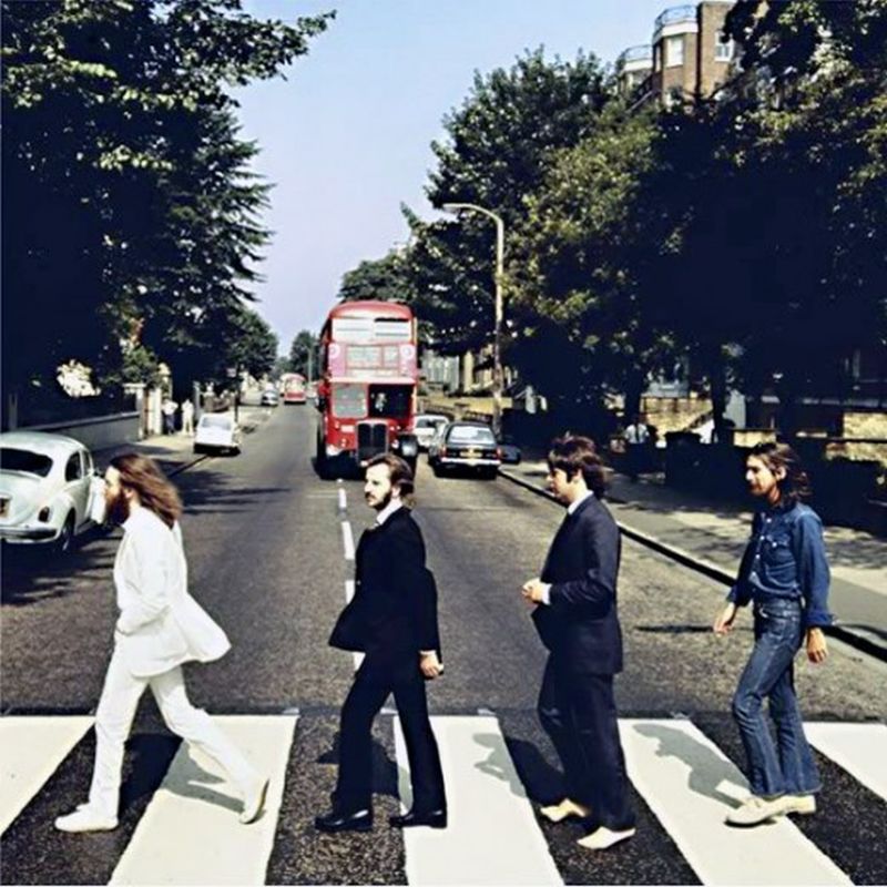 Keretek egy fotózásra a fedelet a Beatles Abbey Road album (Ian) Keretek egy fotózásra a fedelet a Beatles Abbey Road album