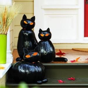 Як, з чого можна зробити чорну кішку і привид на Хеллоуїн